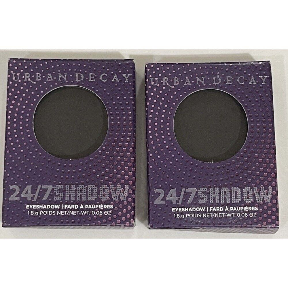 Urban Decay 24/7 Eyeshadow BLACKOUT. BNIB Matte Black New In Box Lot Of 2
